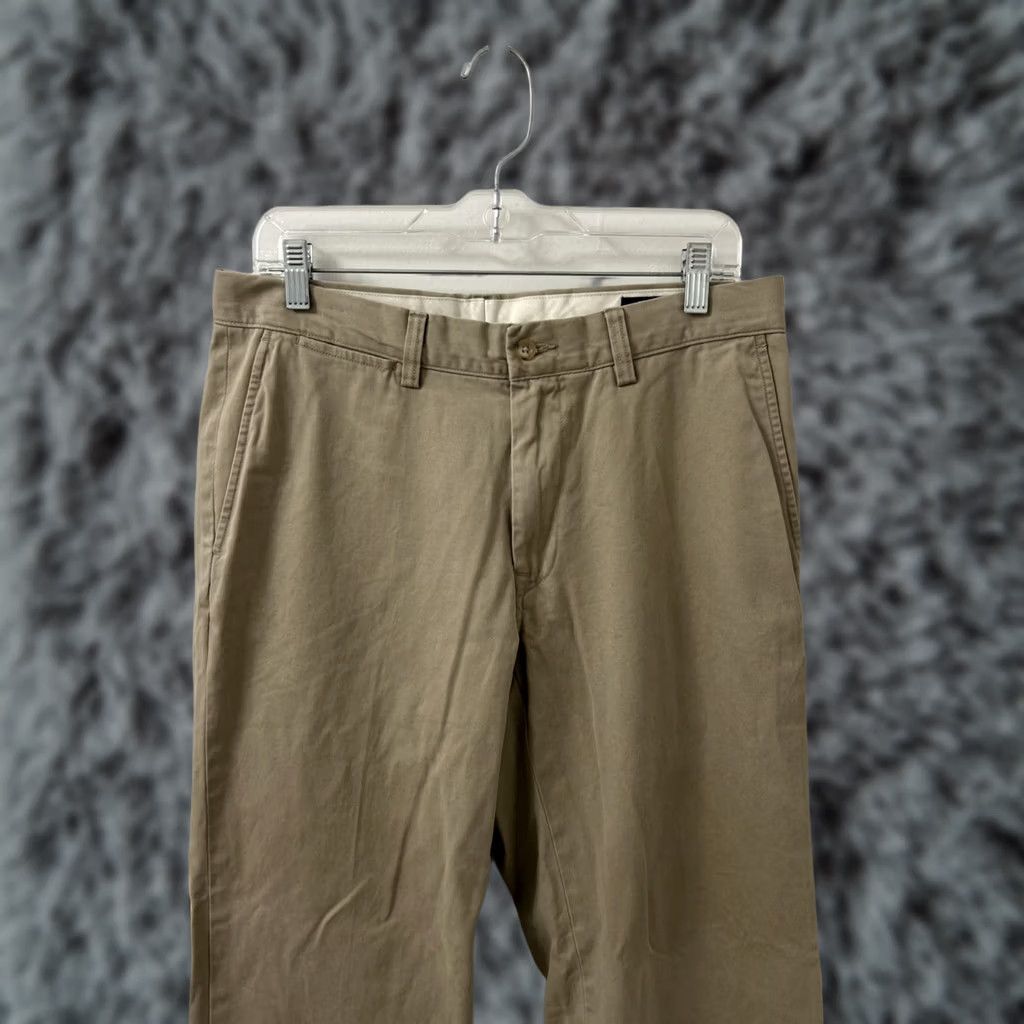 Polo Ralph Lauren Polo Ralph Lauren Pants Mens 32x32 Tan Chino Classic Fit Cotton Twill YKK Solid Front Logo Stretch Straight 32 in Regular Mens Size US XS / EU 42 / 0 - 1 Thumbnail