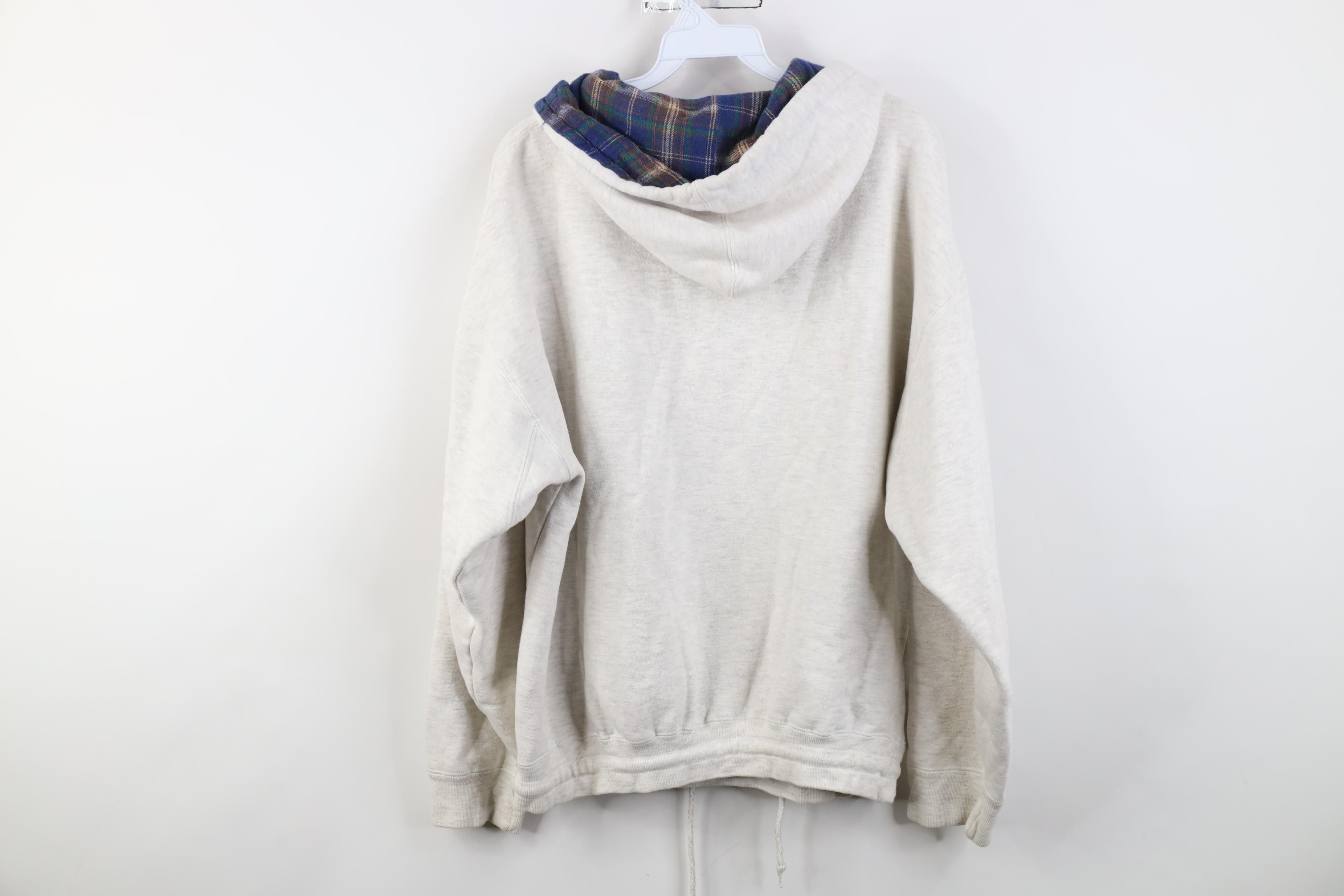 Vintage Vintage 90s Streetwear Blank Heavyweight Hoodie Sweatshirt Size US M / EU 48-50 / 2 - 13 Thumbnail