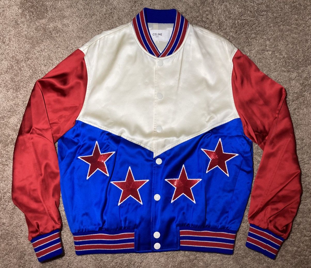 Celine New SS23 Celine Americana Teddy Sequin Bomber 2023 Hedi 46 Size US S / EU 44-46 / 1 - 1 Thumbnail