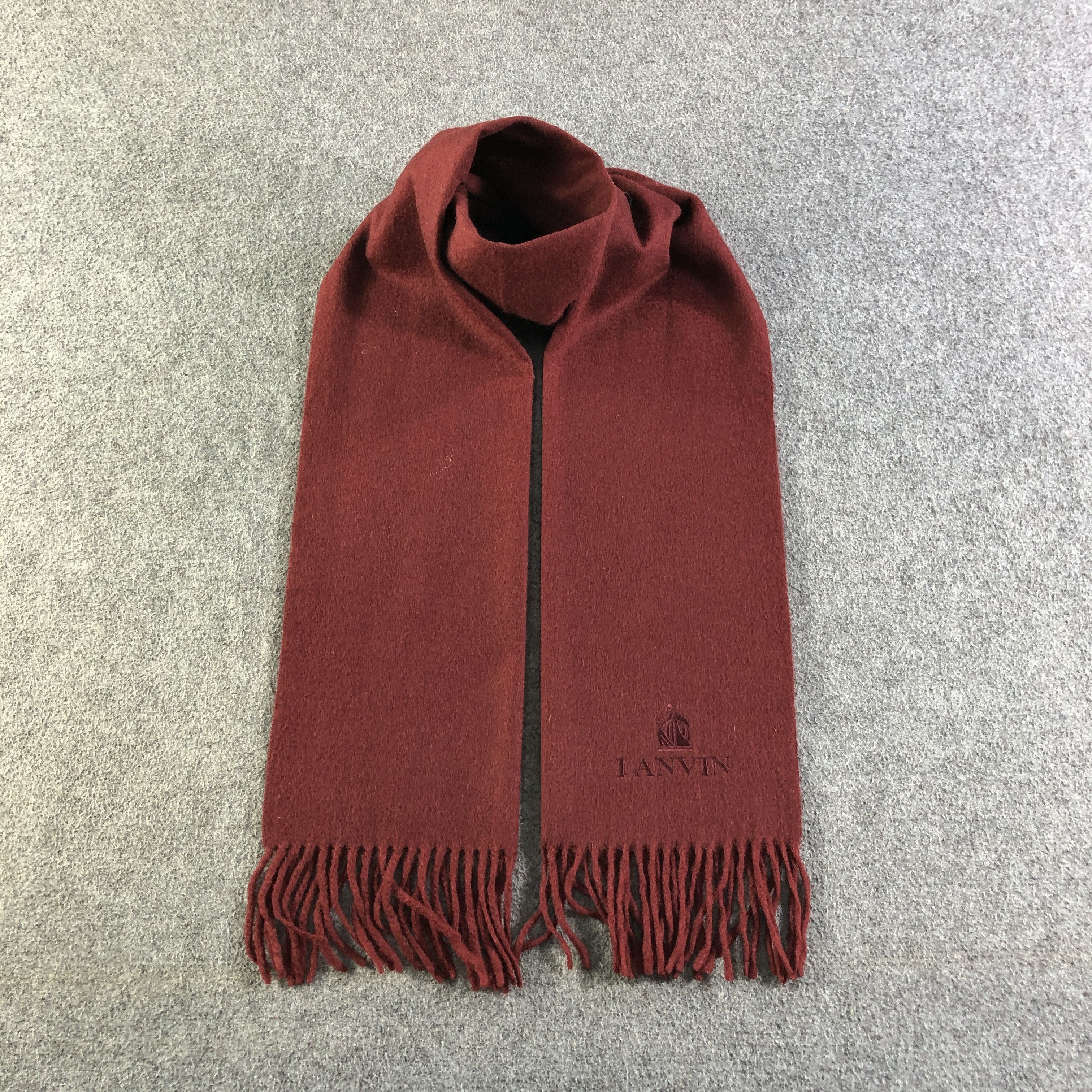 Lanvin Lanvin Plain Cashmere Scarf Muffler Neckwear V2725 Size ONE SIZE - 1 Thumbnail