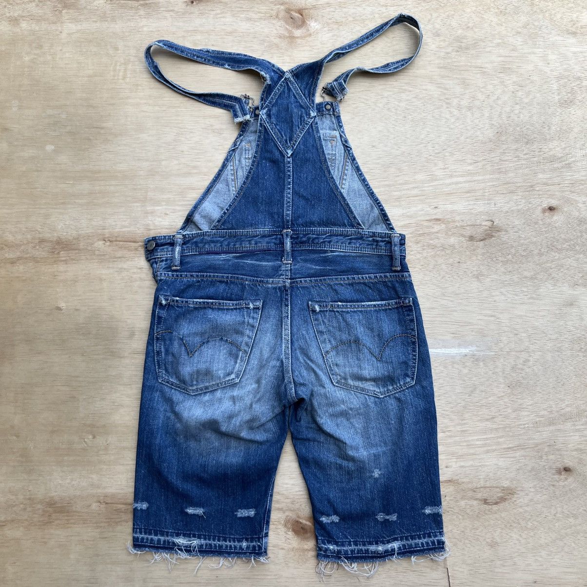Hysteric Glamour HYSTERIC GLAMOUR OVERALL SHORT JAPANESE BRAND VINTAGE DENIM Size US 30 / EU 46 - 9 Thumbnail