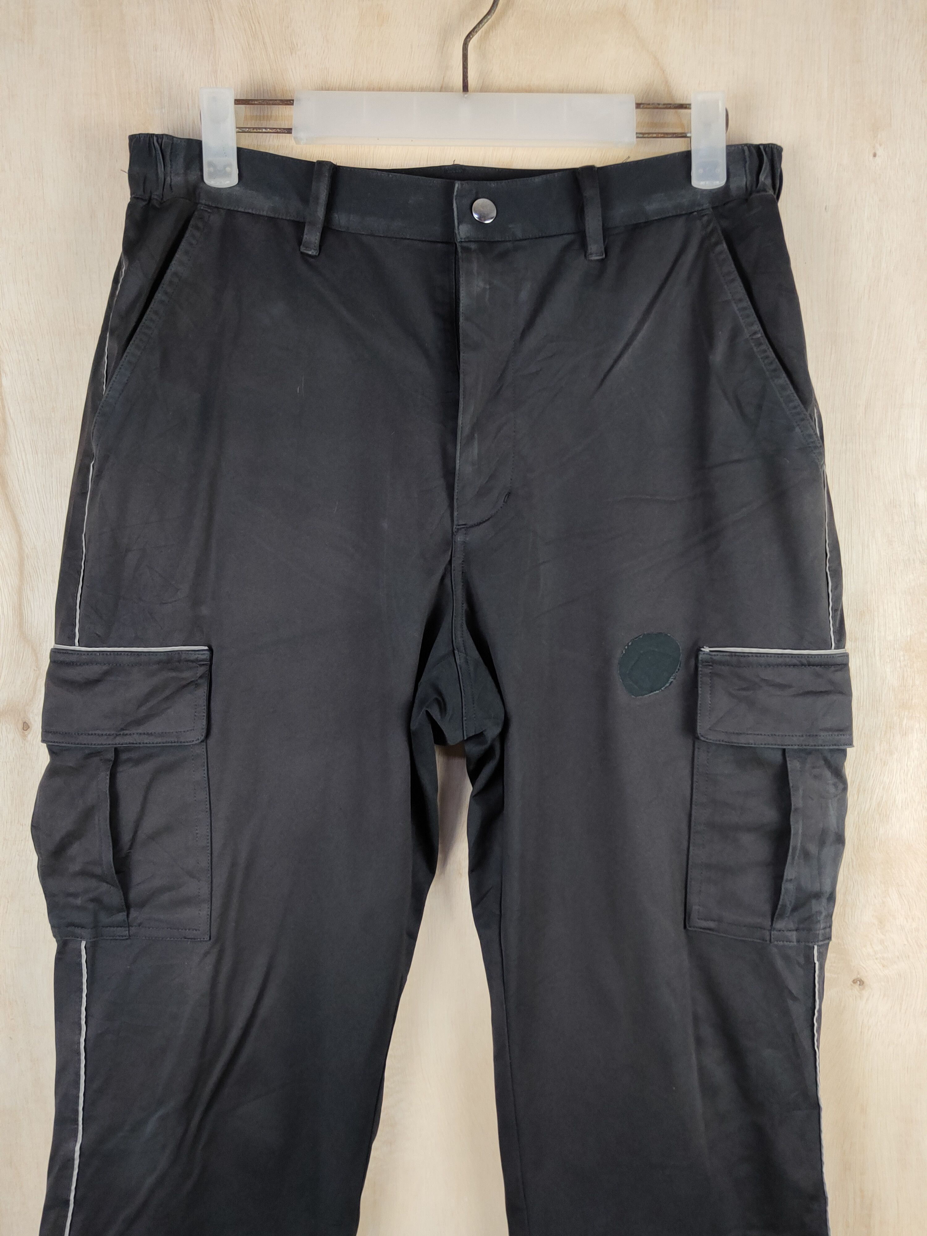 Japanese Brand Japanese Brand Black Faded Multipocket Cargo Pants #S2406 Size US 30 / EU 46 - 2 Thumbnail