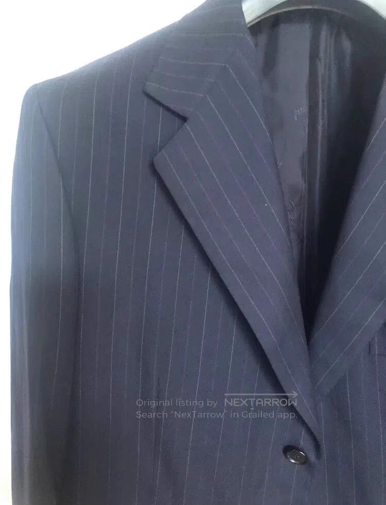 Brioni Brioni Striped Italian Navy Blue Suite Size US M / EU 48-50 / 2 - 5 Thumbnail