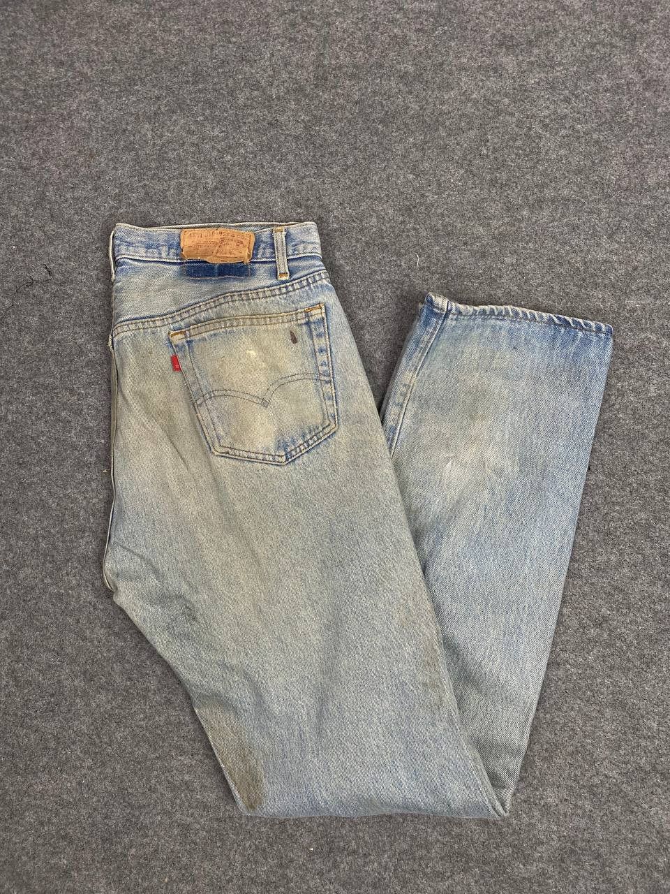 Levi's vintage levis 501 single R distressed denim Size US 36 / EU 52 - 2 Thumbnail