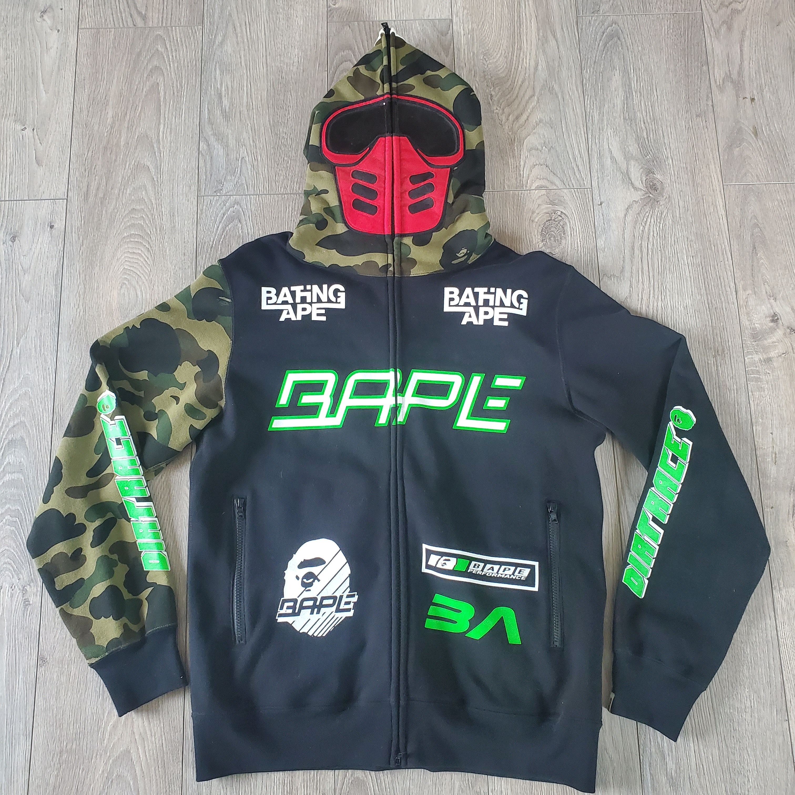 A BATHING APE BMX MASK FULL ZIP HOODIE - メンズファッション