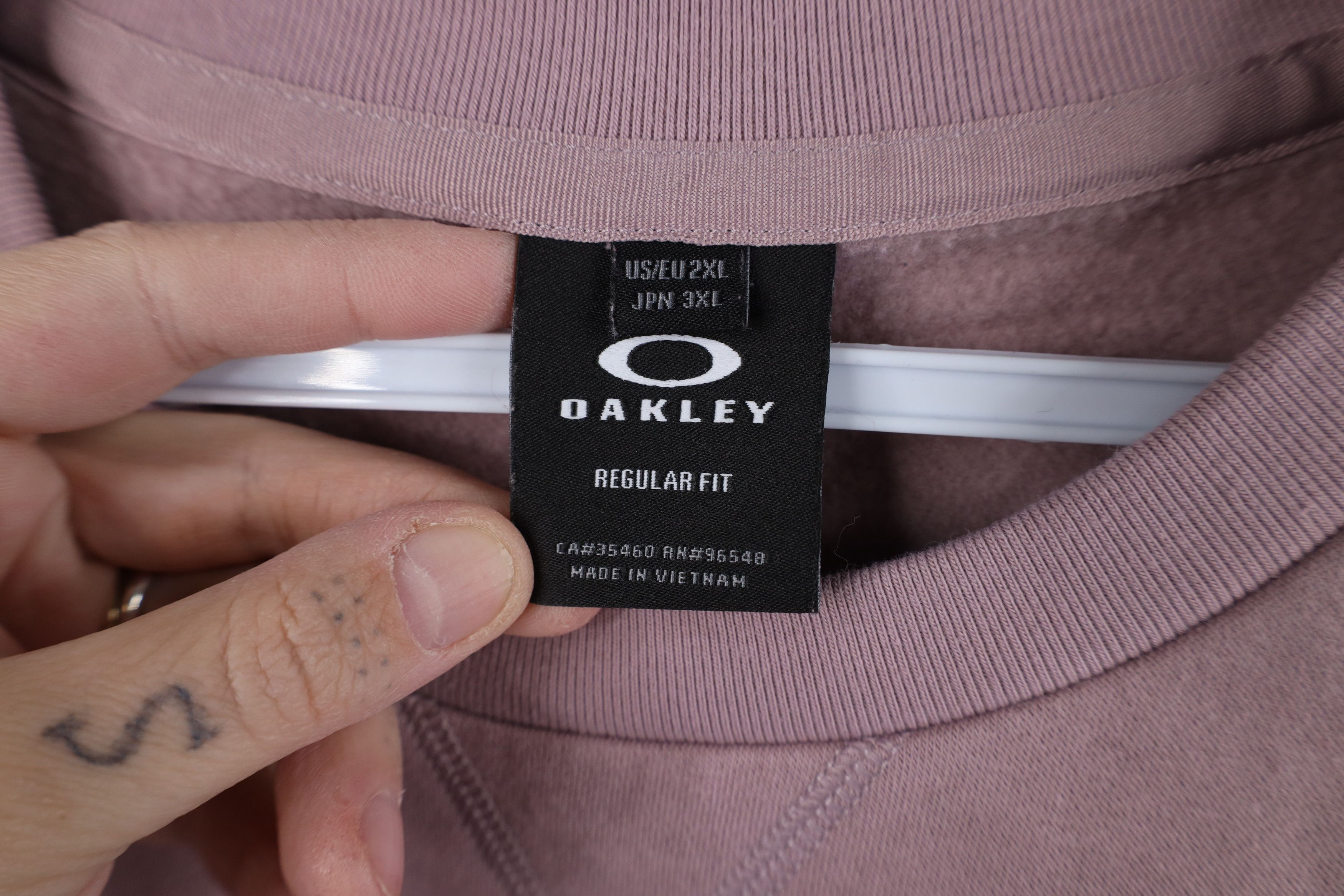 Oakley Vintage Y2K Oakley Cropped Crewneck Sweatshirt Blush Pink Size XXL / US 16-18 / IT 52-54 - 7 Thumbnail