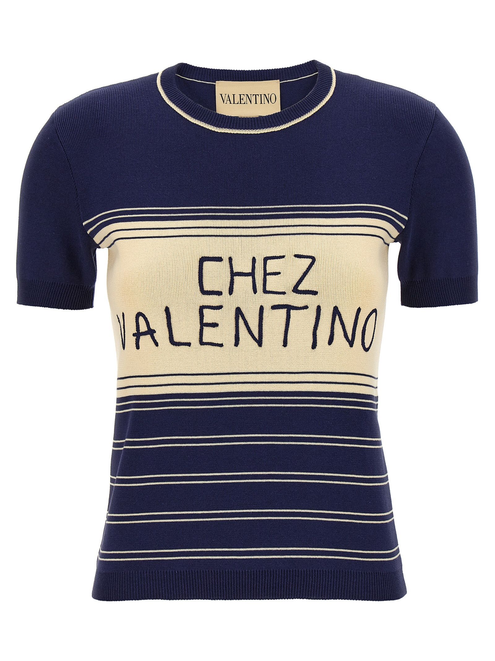 Valentino Valentino Garavani 'Chez Valentino' T-Shirt Size M / US 6-8 / IT 42-44 - 1 Thumbnail