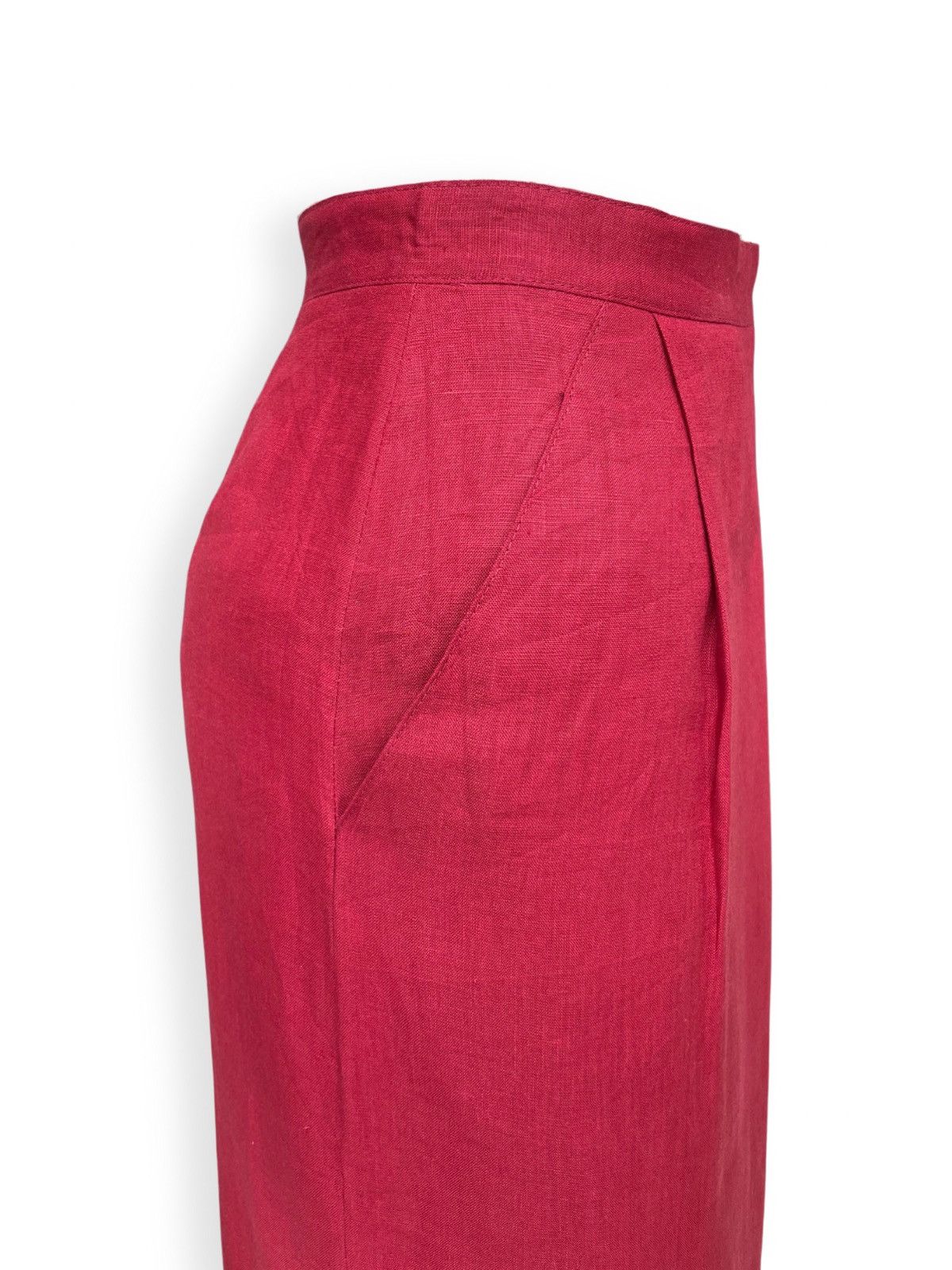 Vintage Gucci Archived 80s Linen Skirt Size 27" / US 4 / IT 40 - 4 Thumbnail