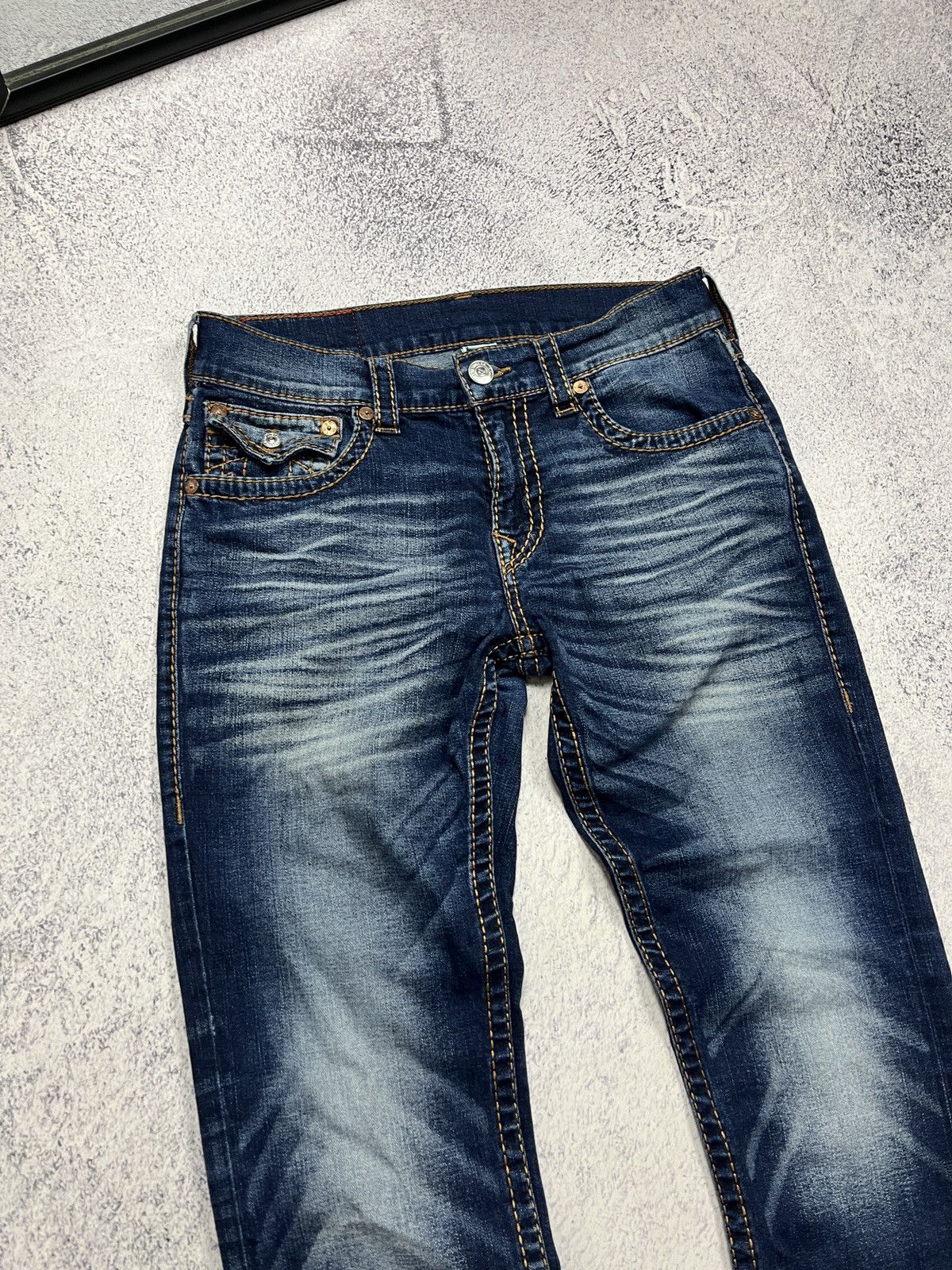 True Religion True Religion Skinny Flap Red Big T Jeans Streetwear Size 31 Size US 32 / EU 48 - 6 Thumbnail