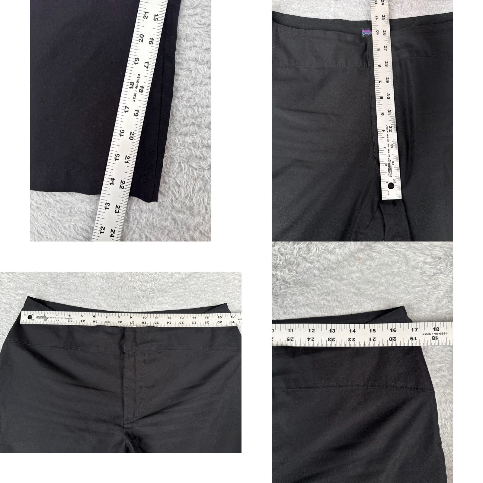 Patagonia Patagonia Pants Women 10 Black Duway Capris 100% Polyester Hiking Outdoor Casual Pants Capris Size 32" / US 10 / IT 46 - 8 Thumbnail