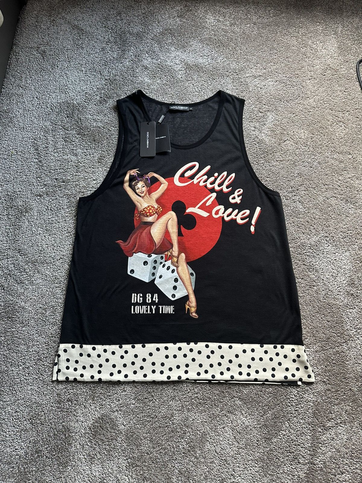 Dolce & Gabbana SS20 Dolce & Gabbana D&G tank top vest t shirt L Size US L / EU 52-54 / 3 - 14 Thumbnail