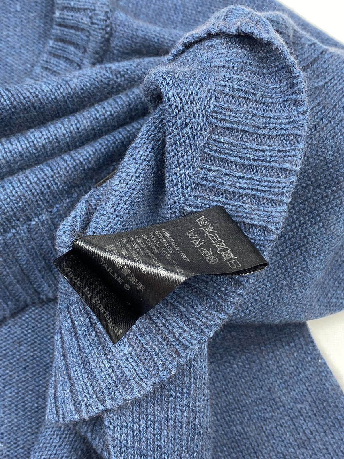 Cop Copine COP COPINE WOMEN ASYMMETRICAL SWETER BLUE MERINO WOOL SIZE S Size S / US 4 / IT 40 - 9 Thumbnail