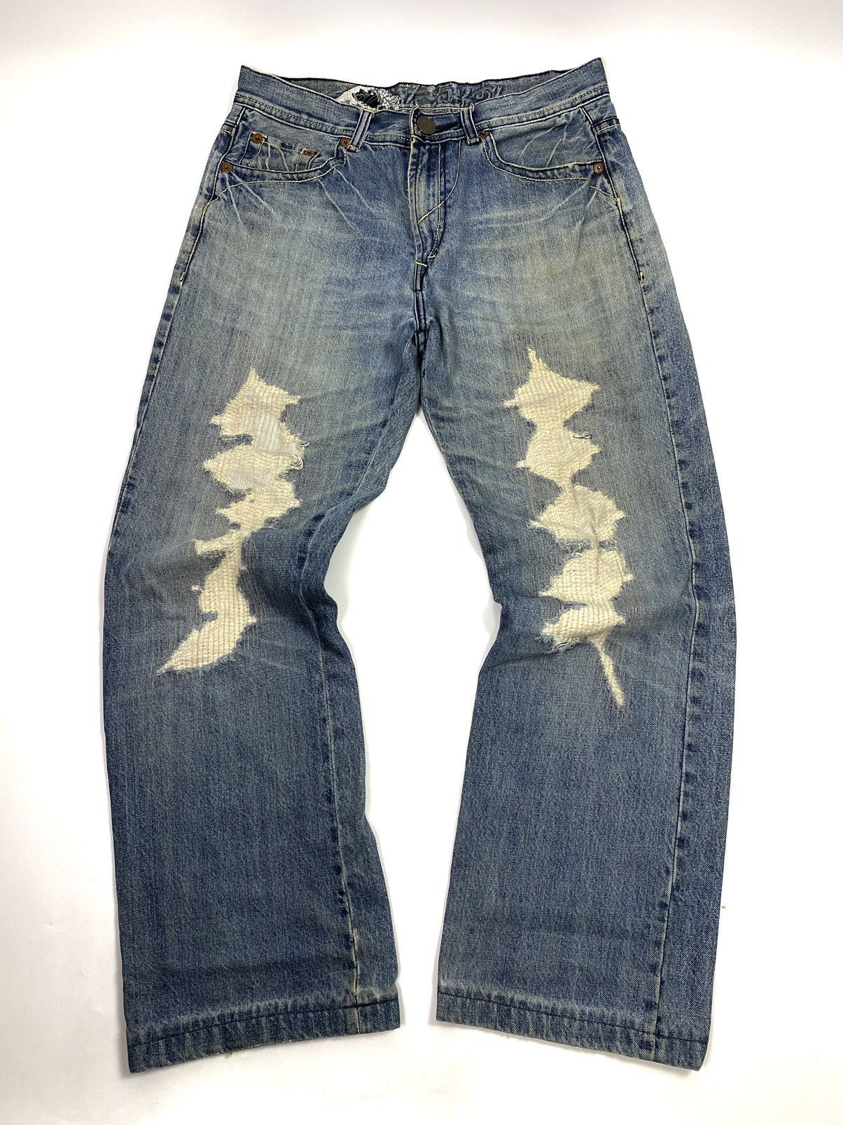 If Six Was Nine × Japanese Brand × Le Grande Bleu (L.G.B.) Distressed jeans osaka big train japanese archive pant Size US 32 / EU 48 - 2 Thumbnail