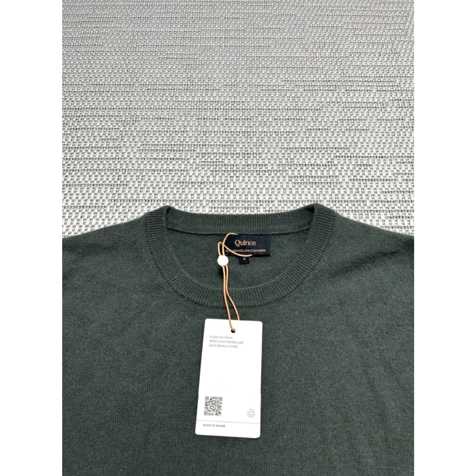 Quince Quince Sweater Womens S Green Cashmere Knit Pullover New Pullover Casual Knit Crew Neck Regular Size S / US 4 / IT 40 - 2 Thumbnail