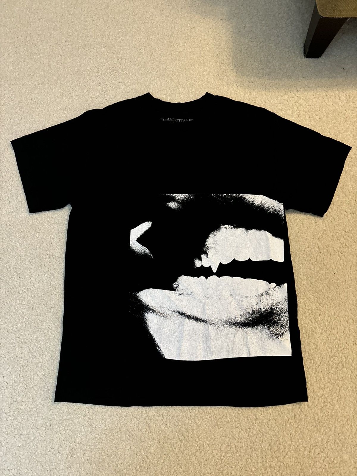 Playboi Carti Whole Lotta Red Merch Teeth Graphic Tee Black