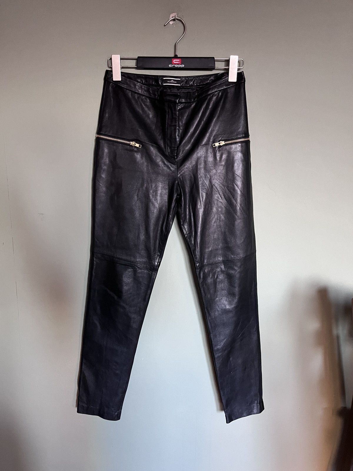 Black leather pant by Malene Birger Real sheep leather