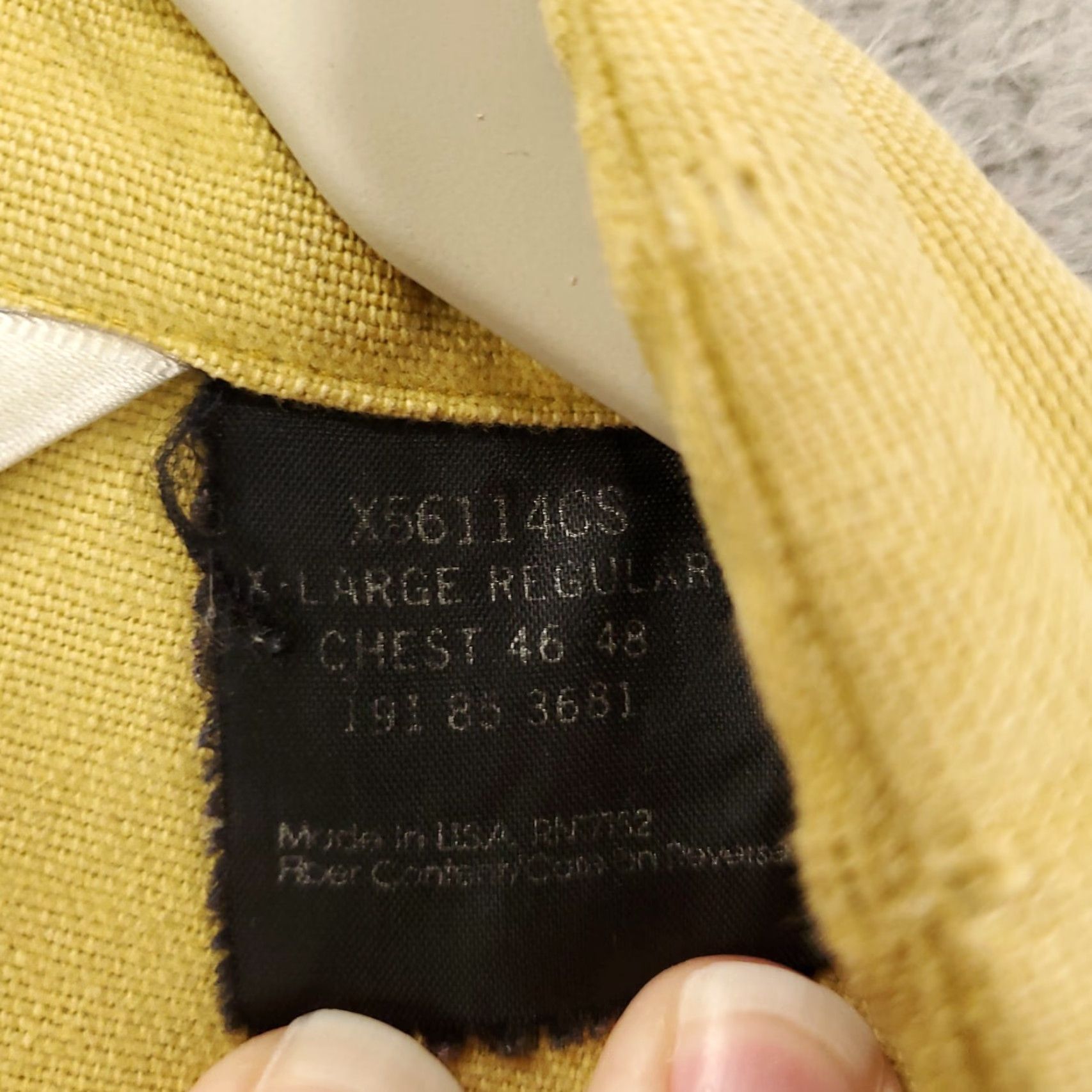 Vintage VINTAGE 10X Shacket Jacket Mens XL Yellow Button Up Workwear USA Made Size US XL / EU 56 / 4 - 5 Thumbnail