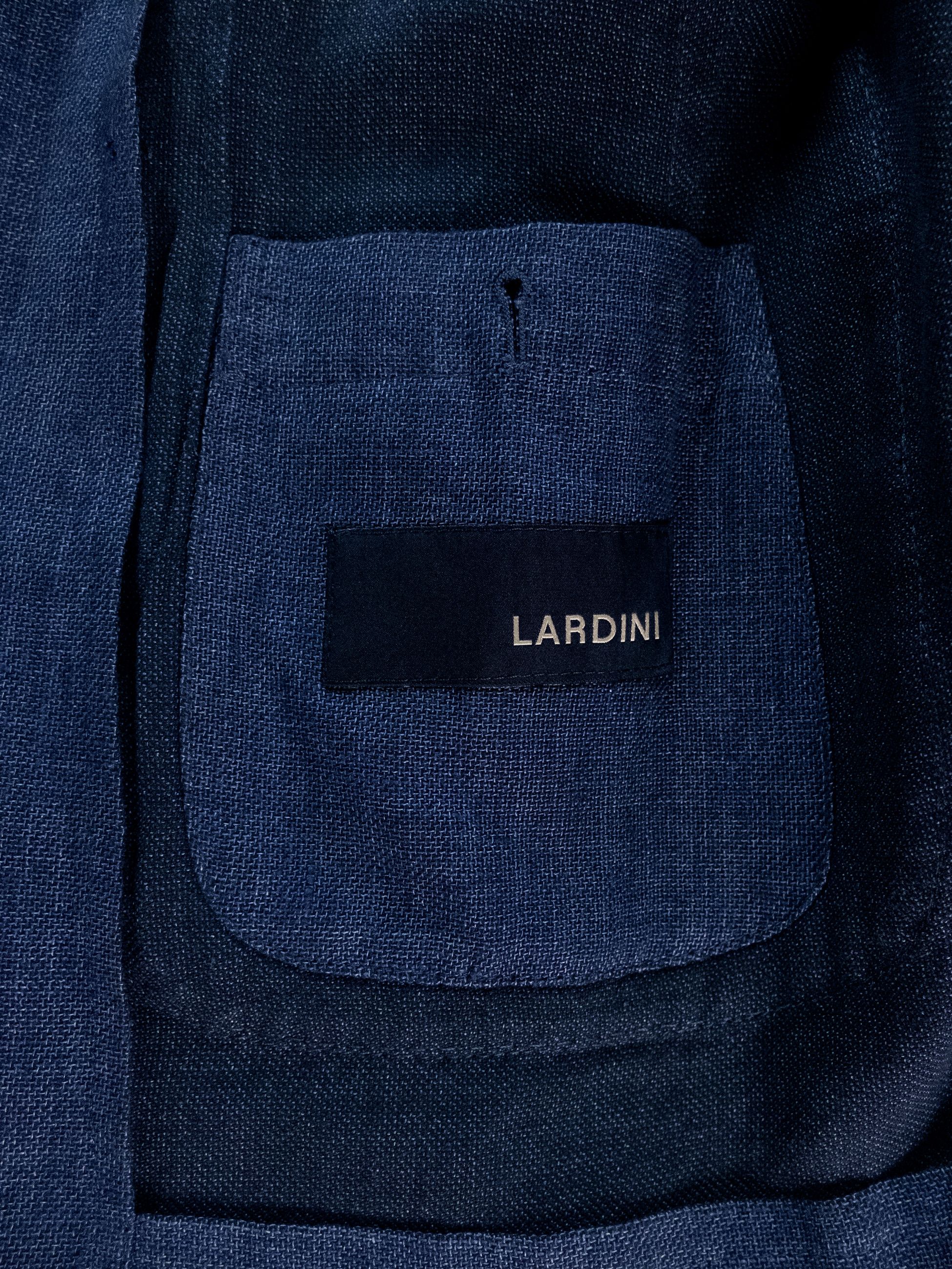 Lardini LARDINI blue linen cotton Spring Summer blazer jacket 40R Size 40R - 11 Thumbnail