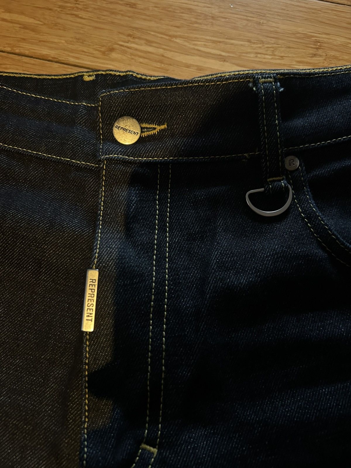 Represent Clo. Represent clo Baggy Raw Denim FW22 Size US 33 - 3 Thumbnail