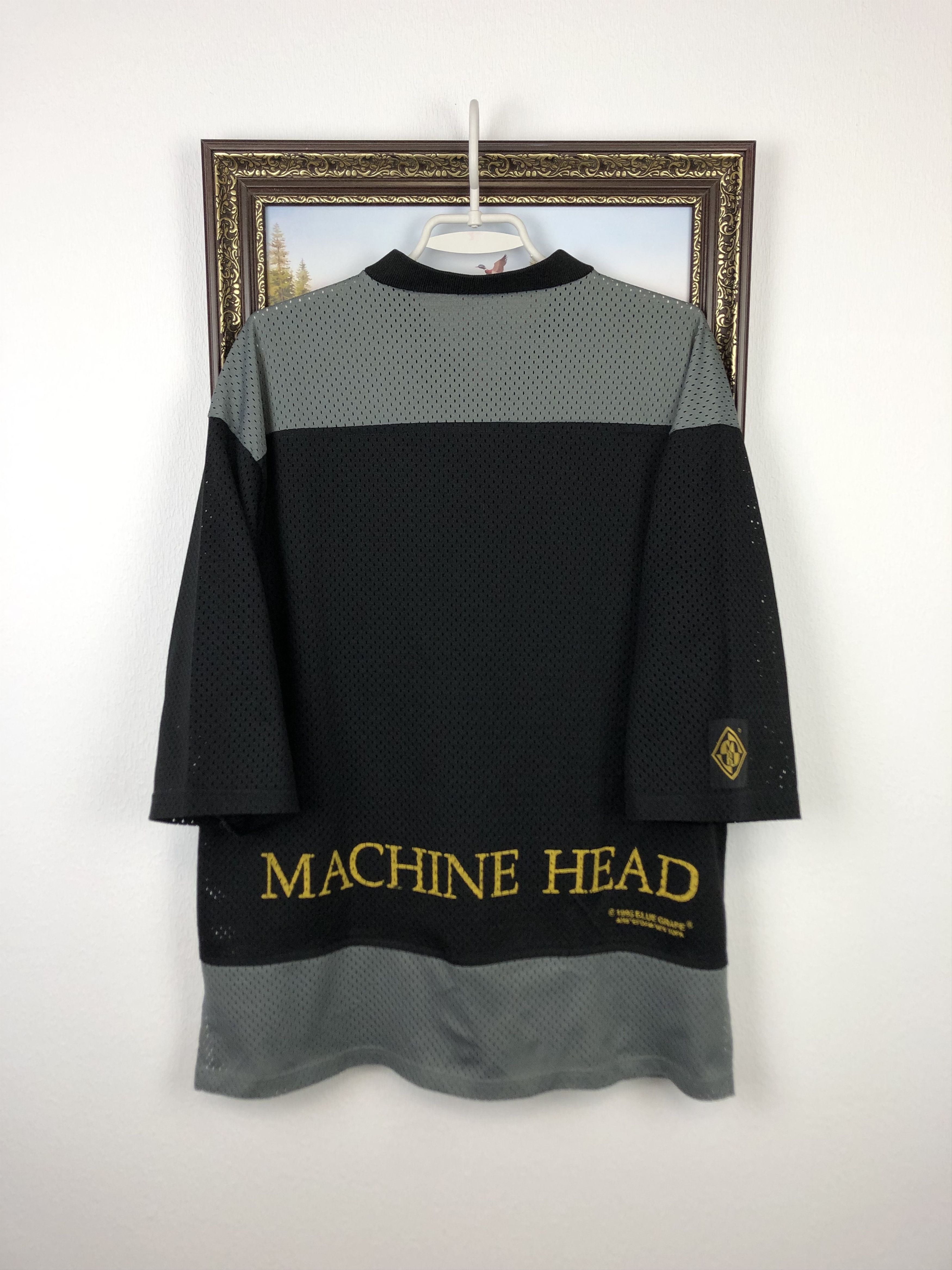 Vintage Vintage 1995 Machine Head Concert Hockey Jersey Tee Hype Size US L / EU 52-54 / 3 - 10 Thumbnail