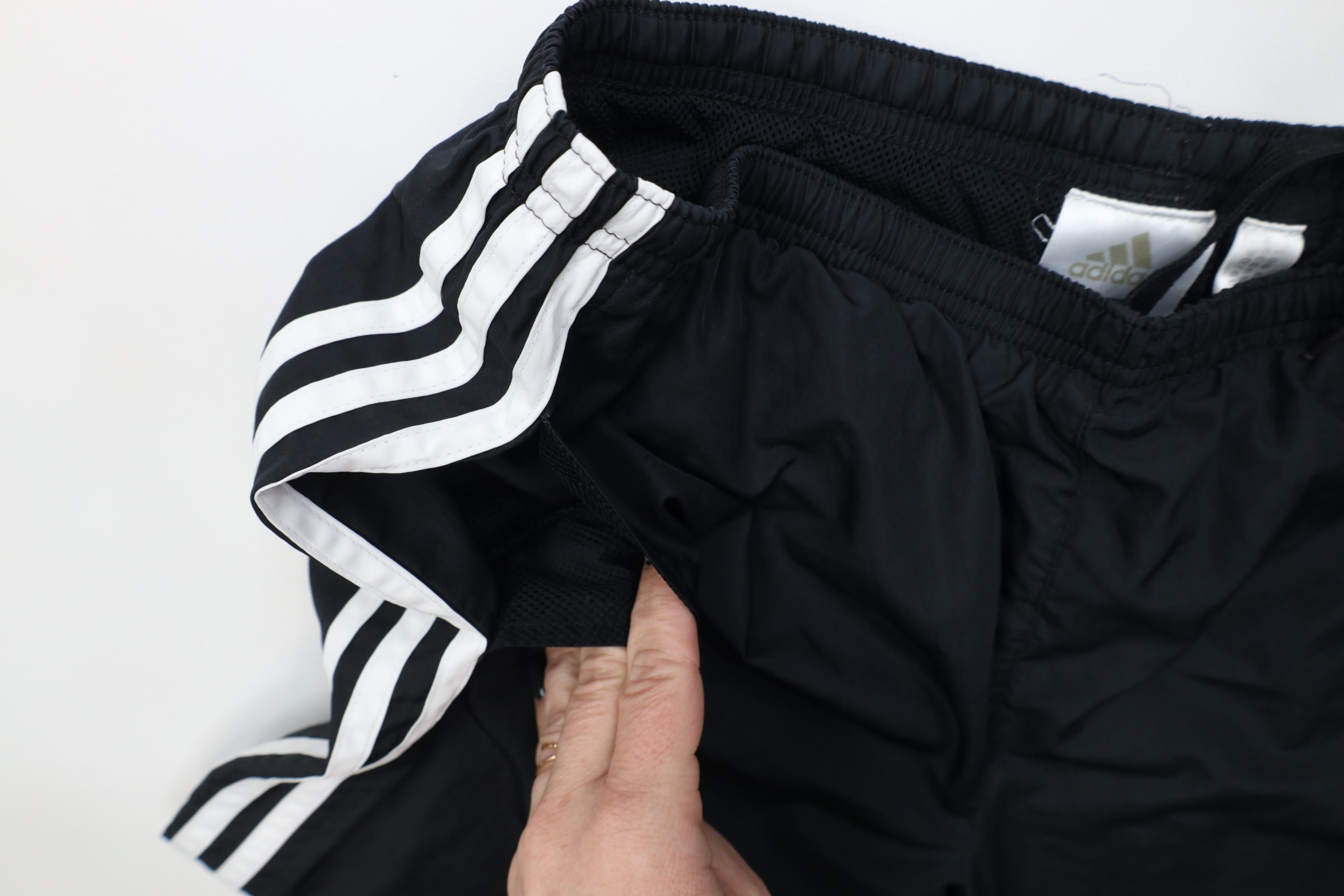 Adidas Vintage Y2K 2006 Adidas Lined Windbreaker Pants Black Size US 34 / EU 50 - 8 Thumbnail