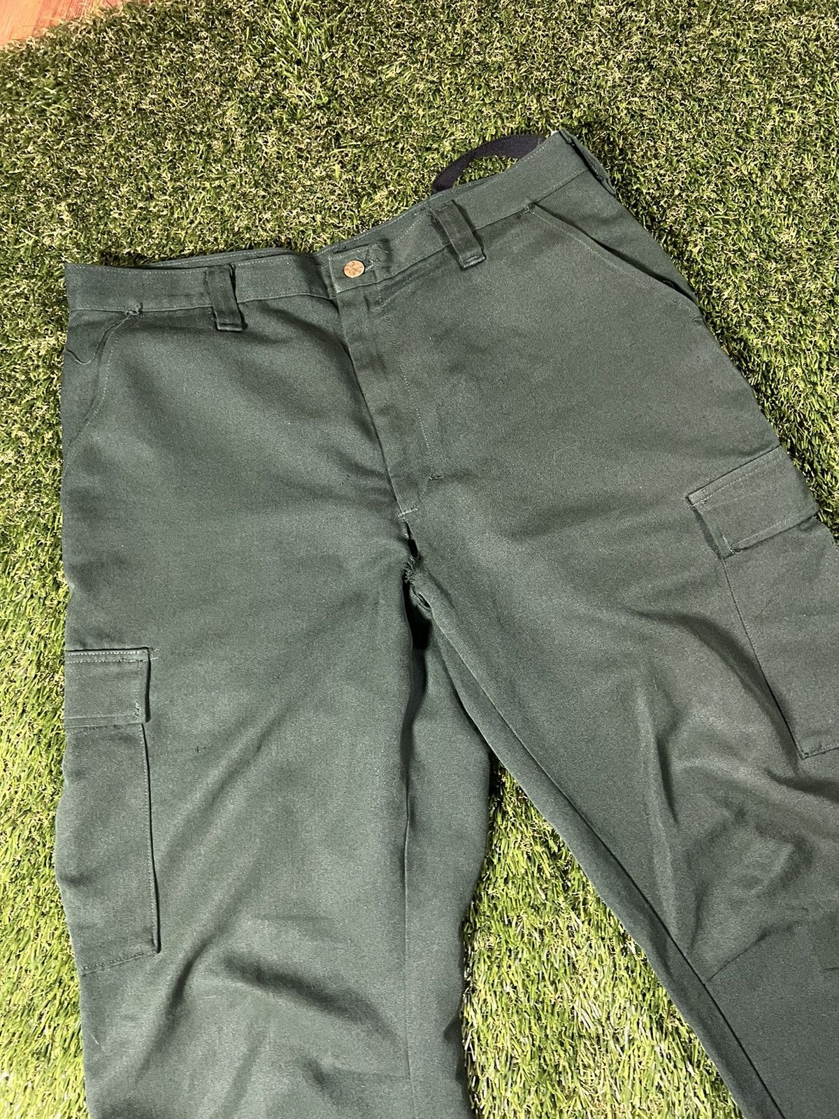 Vintage Vintage 80’s Faded Pine Green Tactical Military Field Pants Size US 32 / EU 48 - 2 Thumbnail
