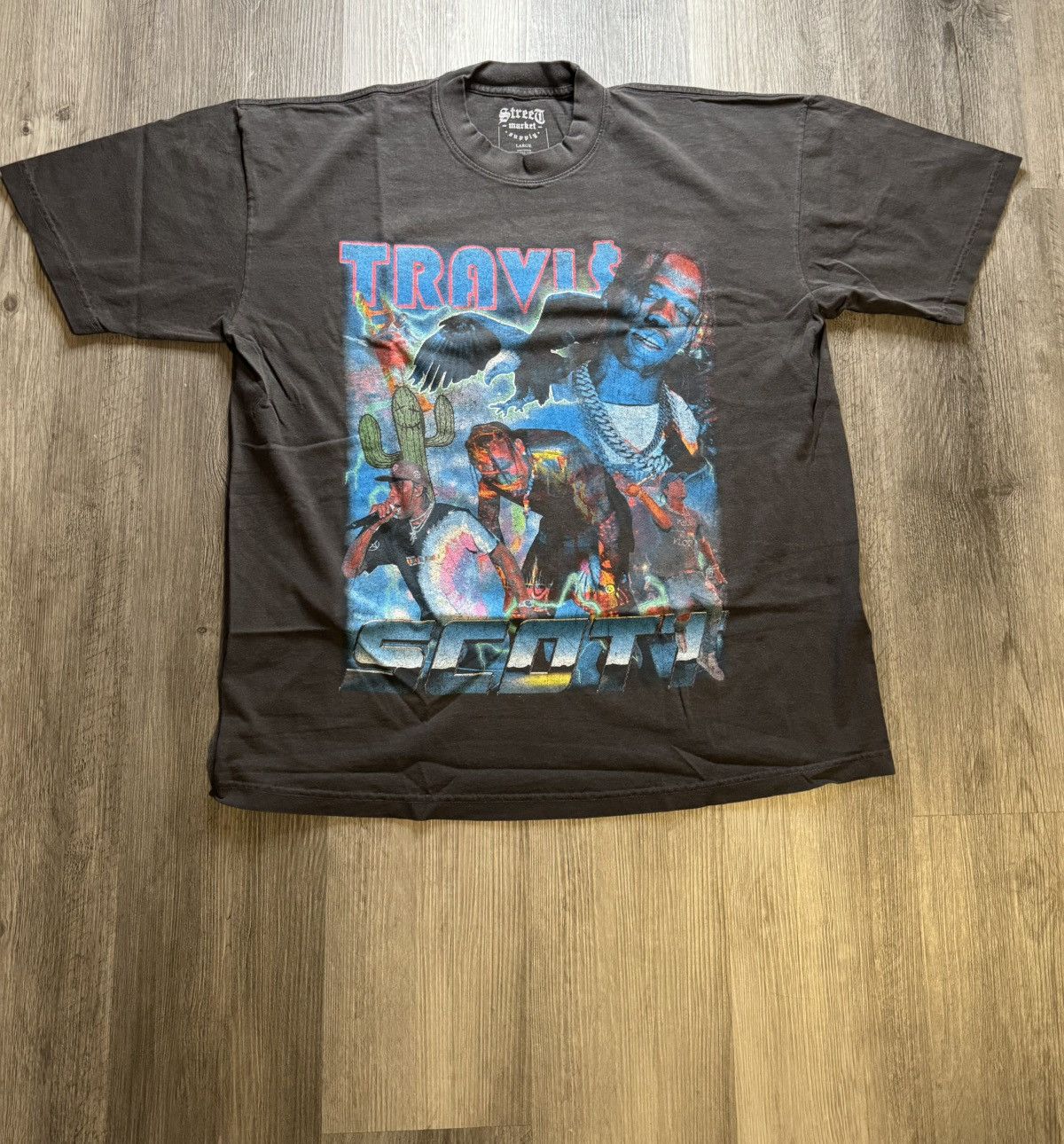 Market Travis Scott Bootleg Tee Size US L / EU 52-54 / 3 - 1 Thumbnail