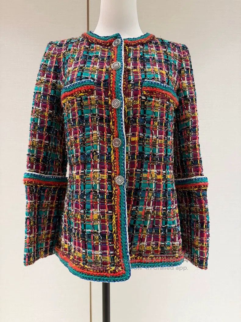 Chanel Chanel Data centre current show colourful mosaic knitted j Size XS / US 0-2 / IT 36-38 - 1 Thumbnail