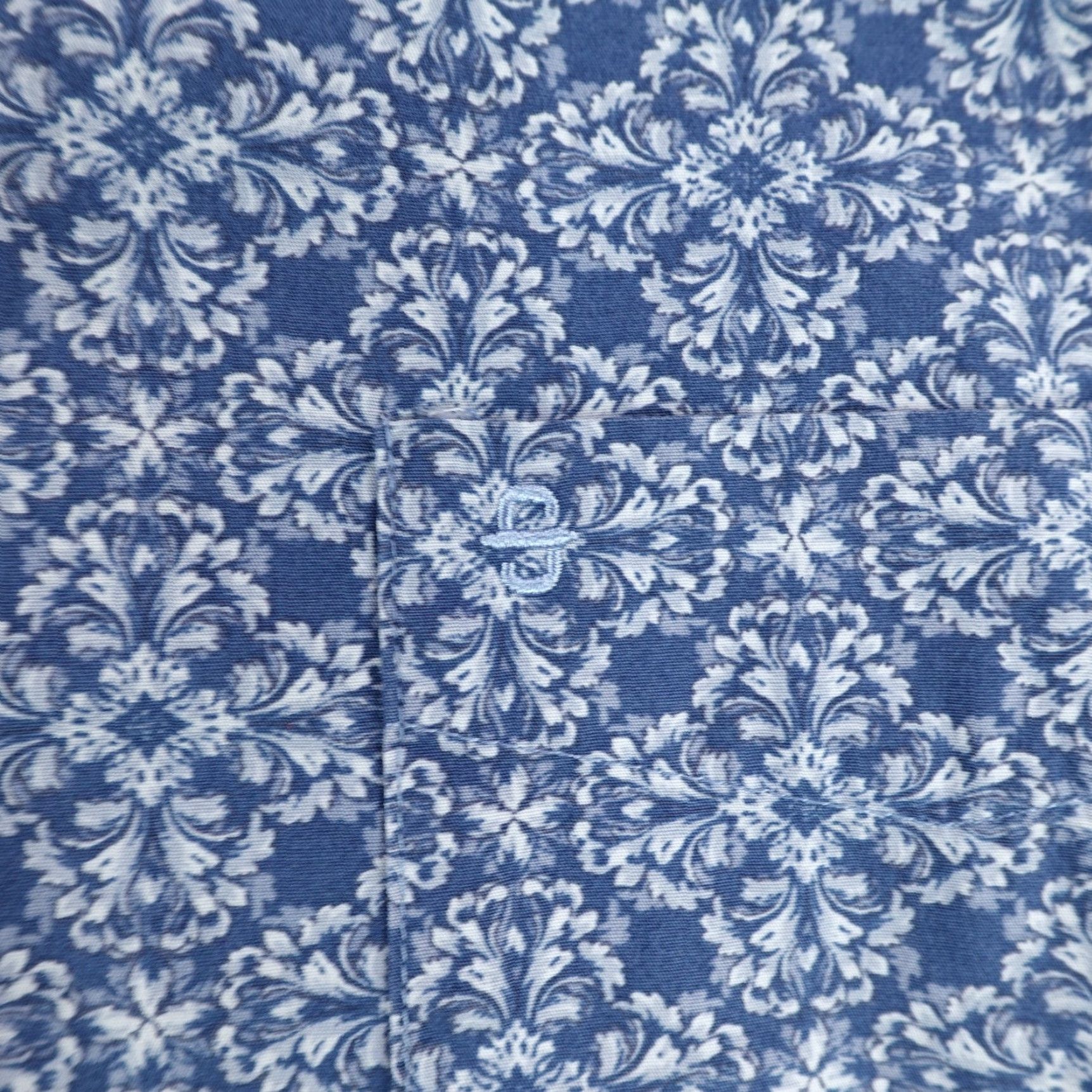 Stetson VINTAGE Stetson Shirt Mens Small Blue White Floral Print Button-Up Western Shirt S Blue Floral Reg Mens Size US S / EU 44-46 / 1 - 3 Thumbnail