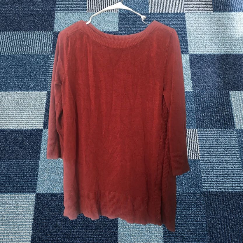 Vintage Cable & Gauge Sweater 3/4 Sleeve Cardigan Women’s Size M Red Maroon Knit Regular Vintage No Size M / US 6-8 / IT 42-44 - 1 Thumbnail