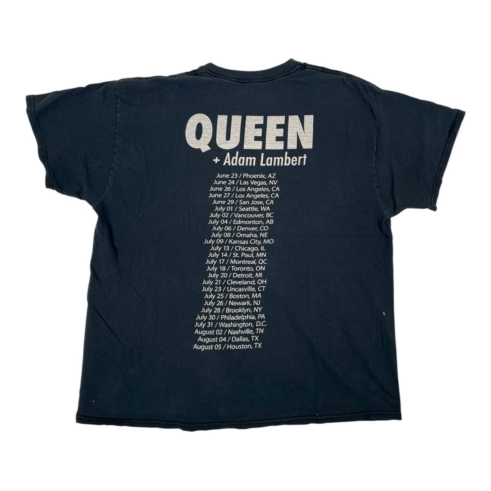 Other Queen Adam Lambert Concert Tour T-Shirt Size XL Double Side Size US XL / EU 56 / 4 - 3 Thumbnail