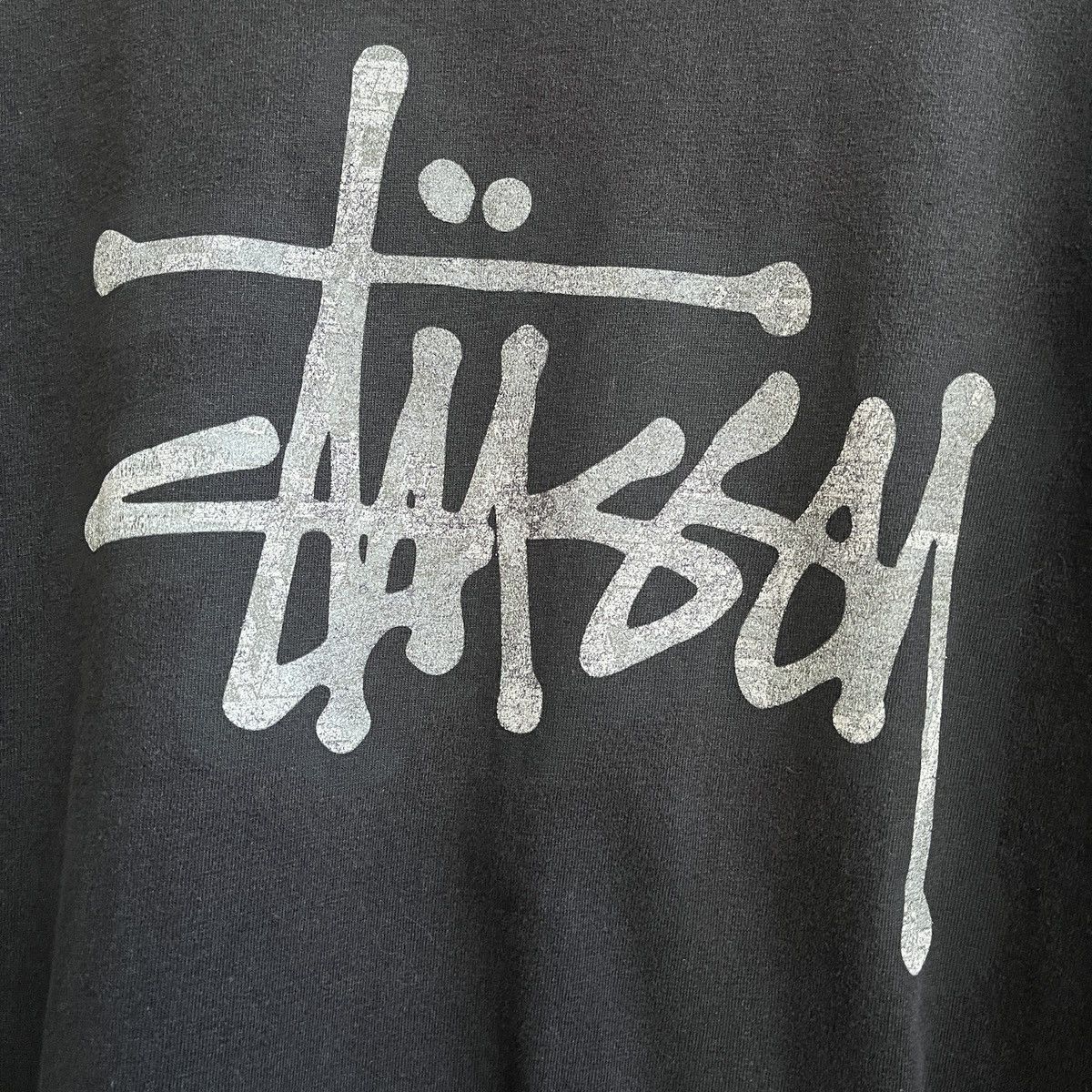 Stussy Faded Stussy Big Logo Long Sleeves TShirt Size US M / EU 48-50 / 2 - 10 Thumbnail