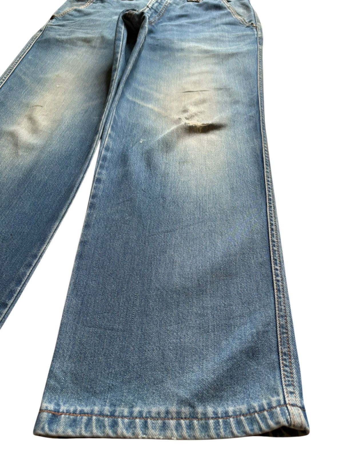 Japanese Brand Vintage Japanese Brand Mud Wash Embroidered Baggy Jeans Size US 34 / EU 50 - 7 Thumbnail