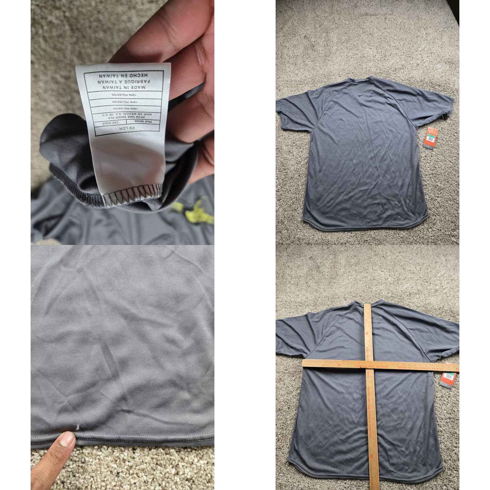 Nike Vintage Nike Dri-FIT Alpha Project T-Shirt XL Mens Gray Short Sleeve NWT 90s USA Sports Moisture Wicking Size US XL / EU 56 / 4 - 8 Thumbnail