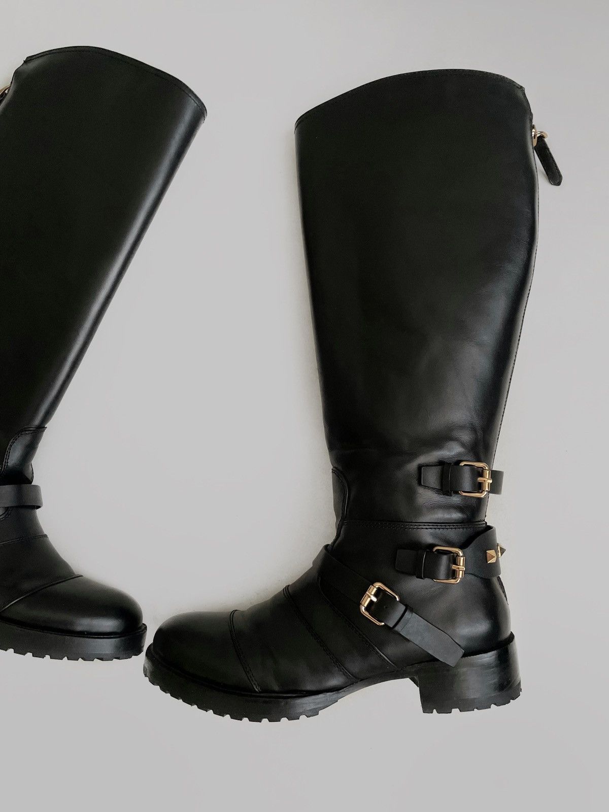 Valentino Valentino Garavani Leather high boots buckles Archive Size US 9 / IT 39 - 4 Thumbnail