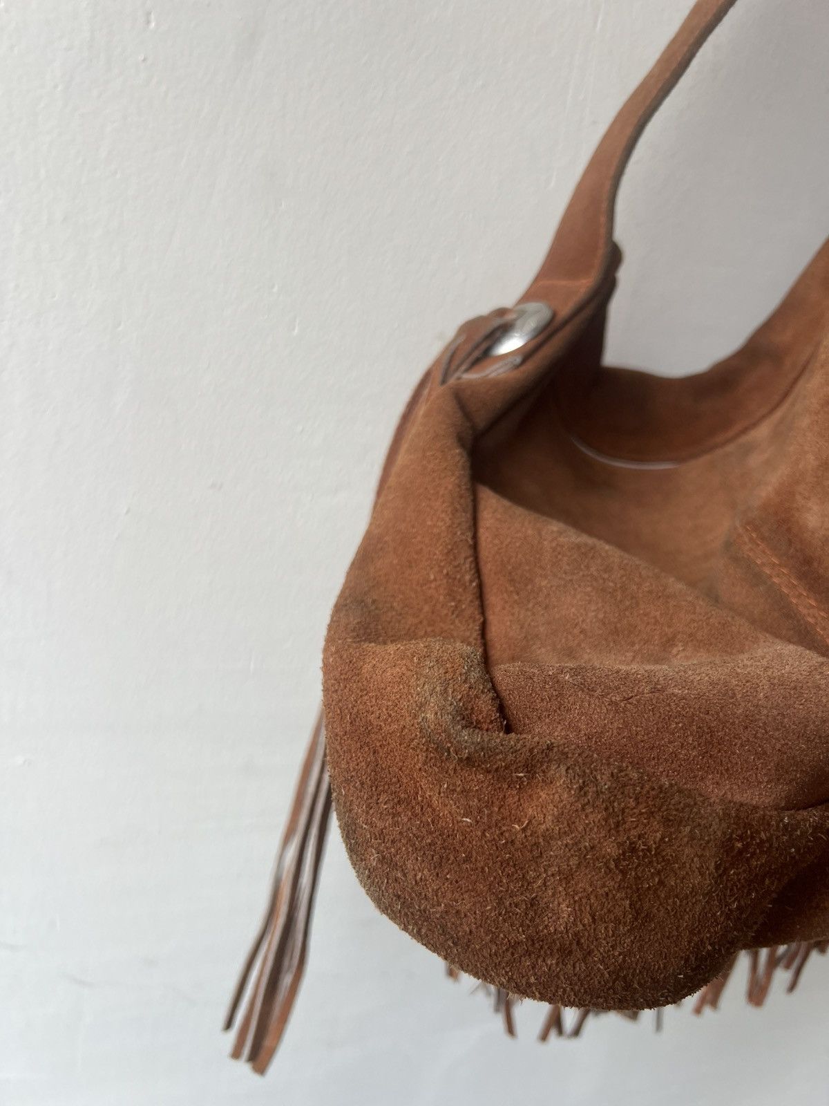 KMRii Vintage Unknown Japan Suede Leather Native Fringe Bag Size ONE SIZE - 19 Thumbnail