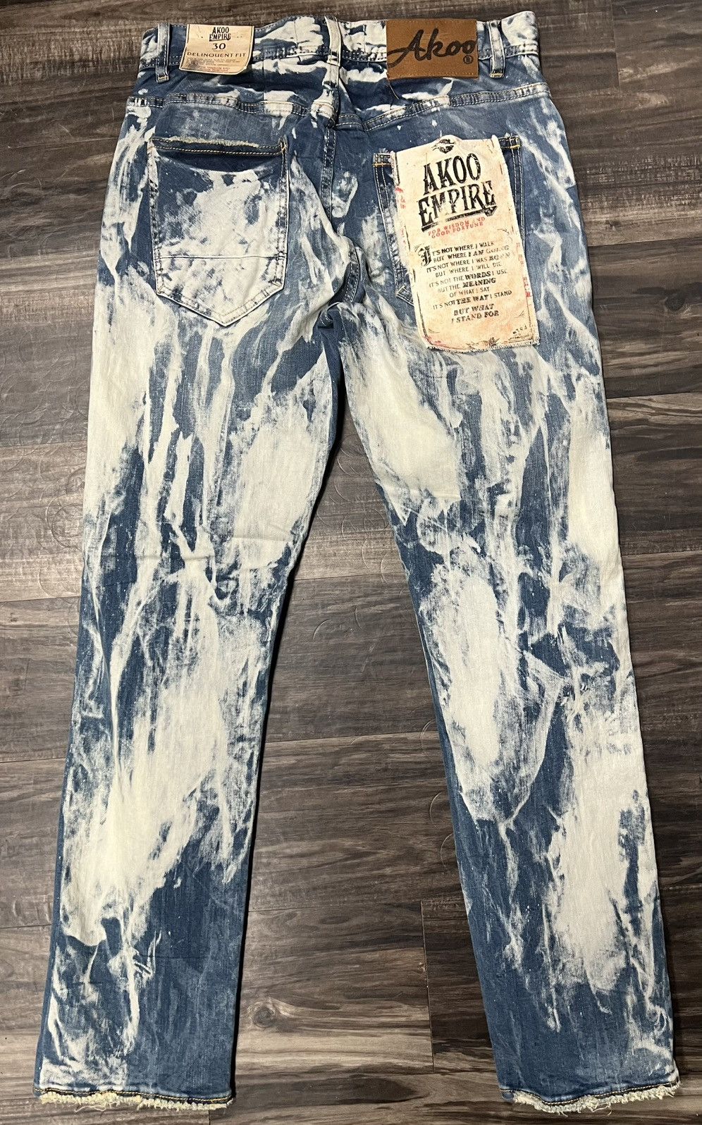 AKOO Men’s Akoo jeans delinquent fit Size US 36 / EU 52 - 2 Thumbnail