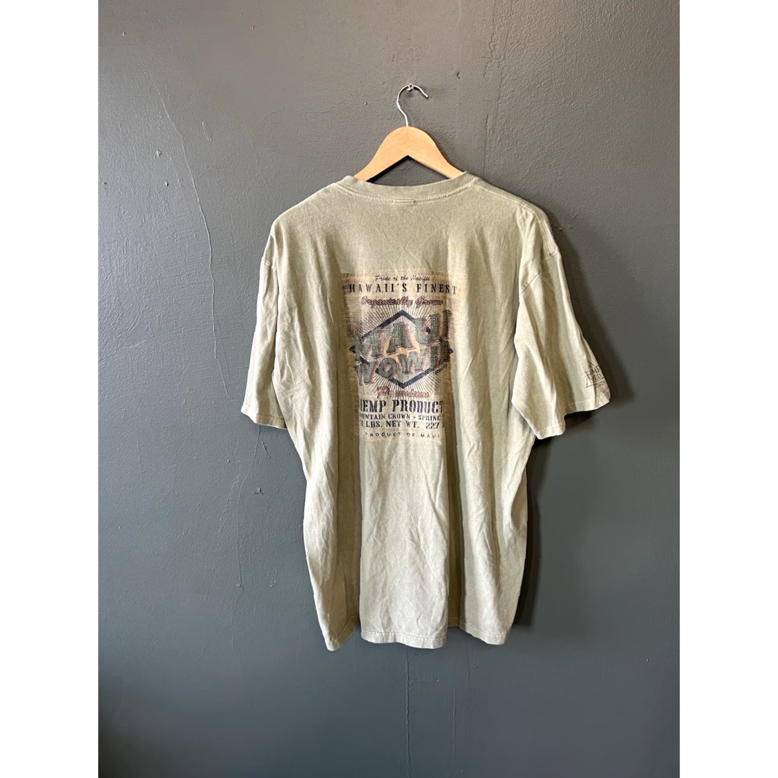Vintage VINTAGE Crazy Shirts Mens Green Short Sleeve Maui Wowie T-shirt XL Adult Mens Short Sleeve Green T-Shirt 80s 90s Size US XL / EU 56 / 4 - 2 Thumbnail
