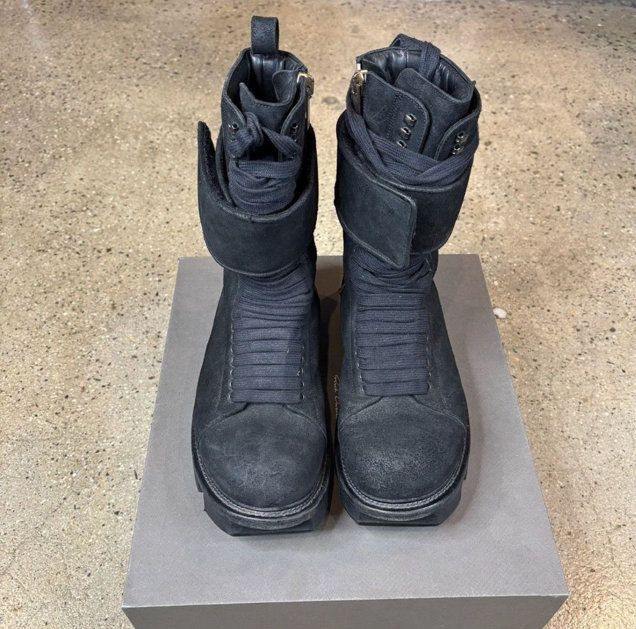 Rick Owens Rick Owens Plinth Pony Skin Hiker Boots | Grailed