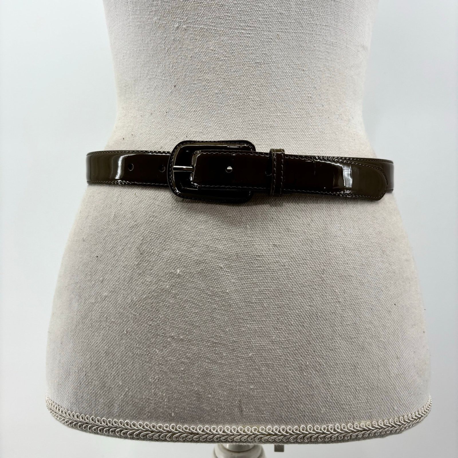 Other Talbots Womens Size Small Patent Leather Brown Belt Career Size 28 - 1 Thumbnail