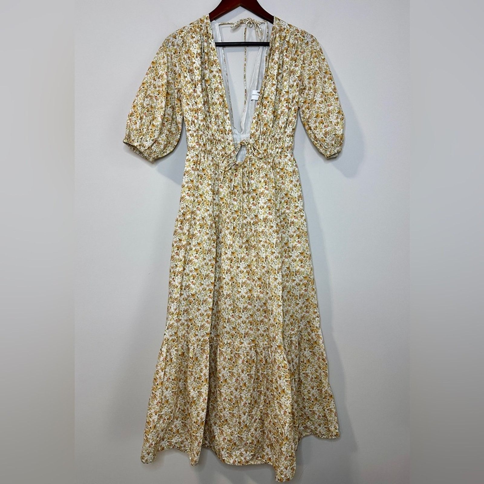 Significant Other Significant Other US 4 Adele Dress Yellow Floral Maxi Size S / US 4 / IT 40 - 6 Thumbnail
