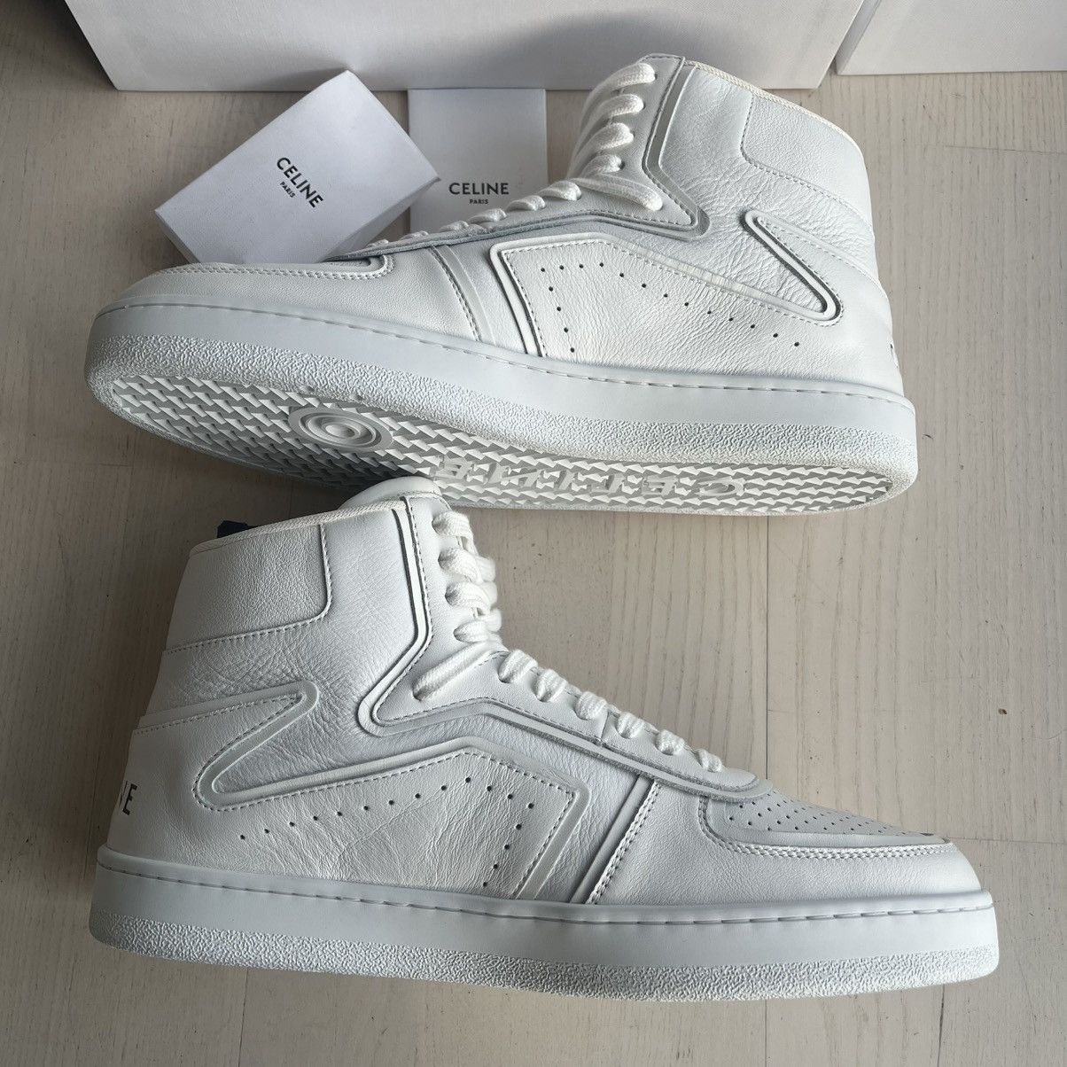 Celine Celine Ct-01 "z" trainer high top sneaker in calfskin, 42 Size US 9 / EU 42 - 2 Thumbnail