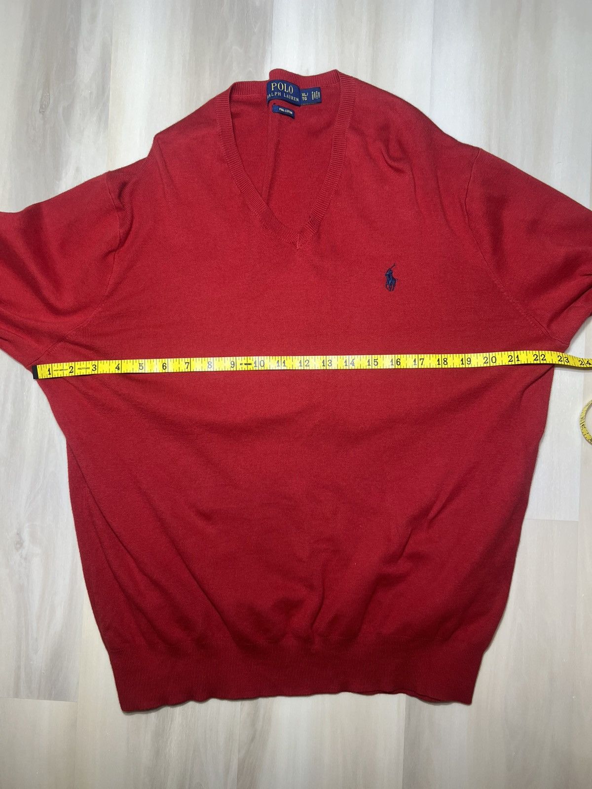 Polo Ralph Lauren Polo Ralph Lauren Pima Cotton Men's V-Neck Embroidered Logo Size US XL / EU 56 / 4 - 3 Thumbnail