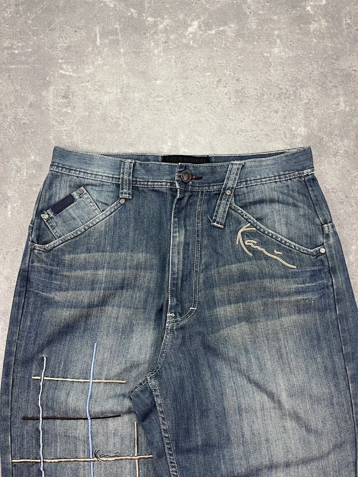 Karl Kani Karl Kani Big Pockets Embroidered Baggy Denim Jeans 32 Size US 32 / EU 48 - 5 Thumbnail