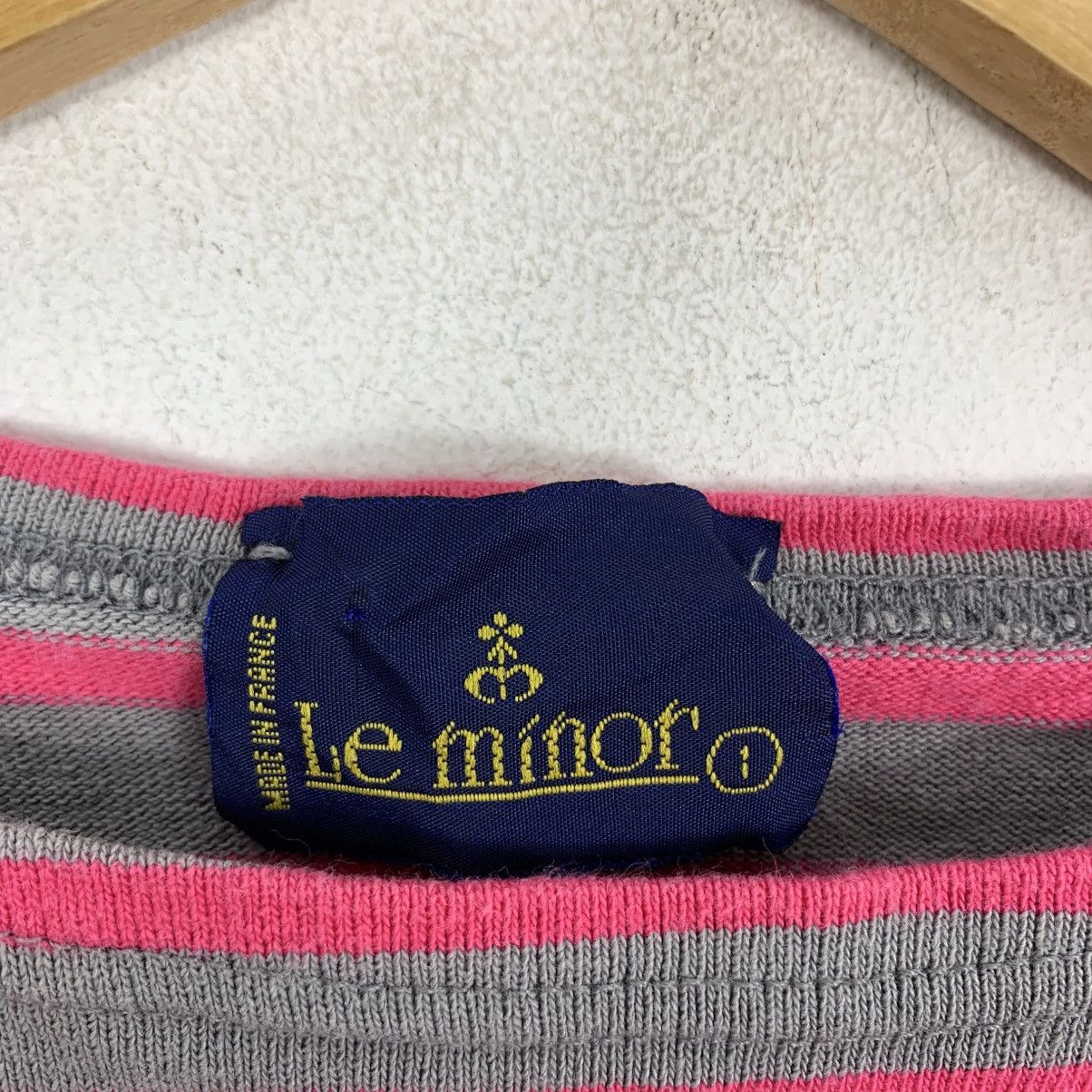 Vintage Vintage LE MINOR France Brand Stripes Long Sleeve Tshirt Size M / US 6-8 / IT 42-44 - 5 Thumbnail