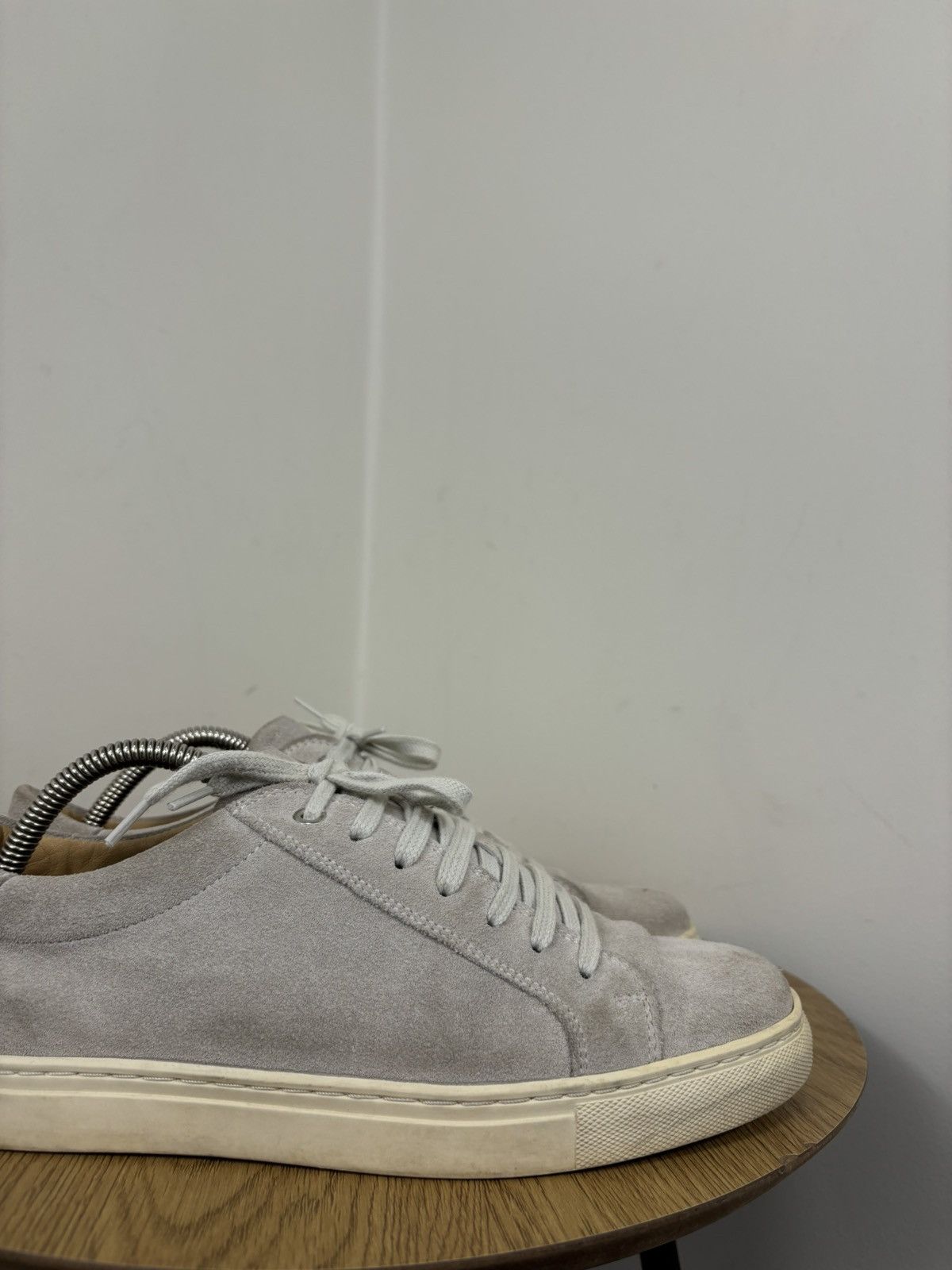 Suitsupply Suitsupply Gray Suede Leather Casual Sneakers Shoes Size US 7 / EU 40 - 4 Thumbnail