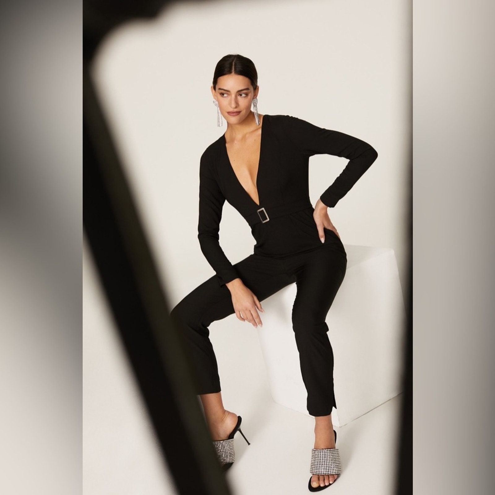 Hutch HUTCH Deep V-neck Jumpsuit Black Size 6 Size 28" / US 6 / IT 42 - 4 Thumbnail