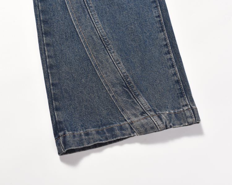 Japanese Brand × Jean High street wide leg blue wash scimitar cargo jeans y2k Size US 32 / EU 48 - 5 Thumbnail