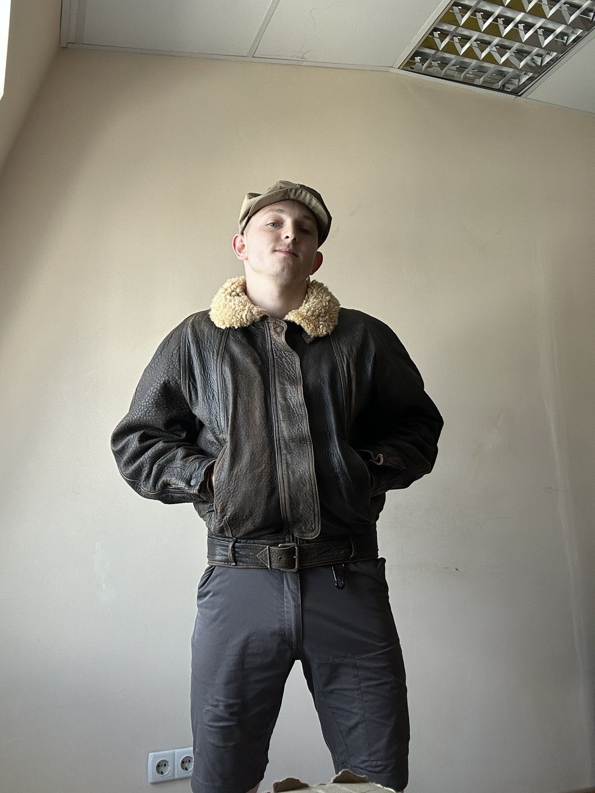 Archive Marithe+FRANCOIS GIRBAUD Leather Jacket Rare!