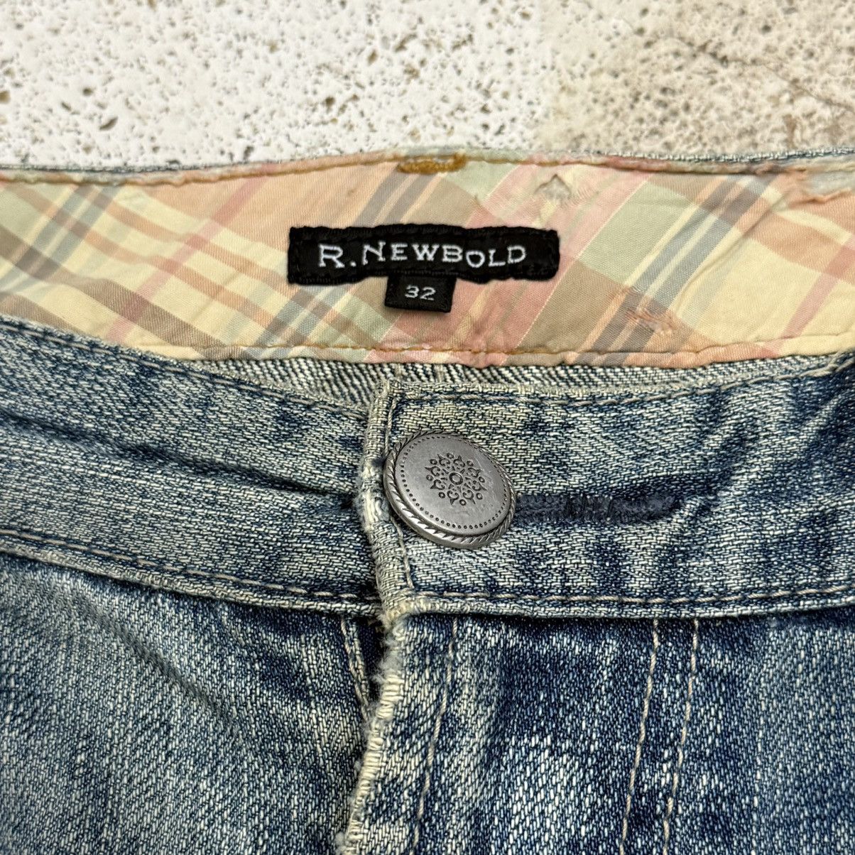 Japanese Brand R. Newbold Distressed Stitching Paint Splitter Denim Pants Size US 33 - 10 Thumbnail